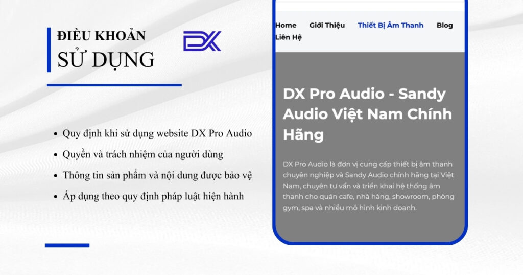Điều Khoản Sử Dụng website