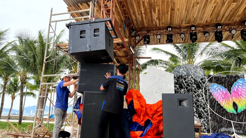 hệ thống loa cho Resort bãi biển nha trang