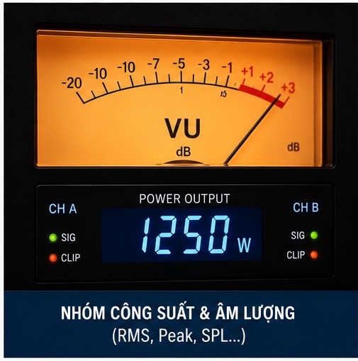 Công suất loa (RMS, SPL)