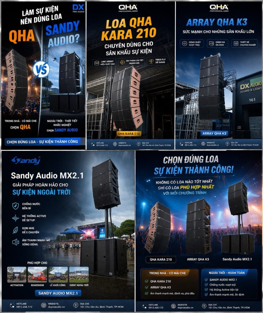 Cách chọn loa QHA hay Sandy Audio phù hợp
