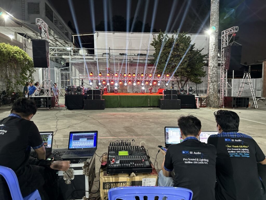 Đội ngũ DX Pro Audio tại sự kiện mừng chúa phục sinh