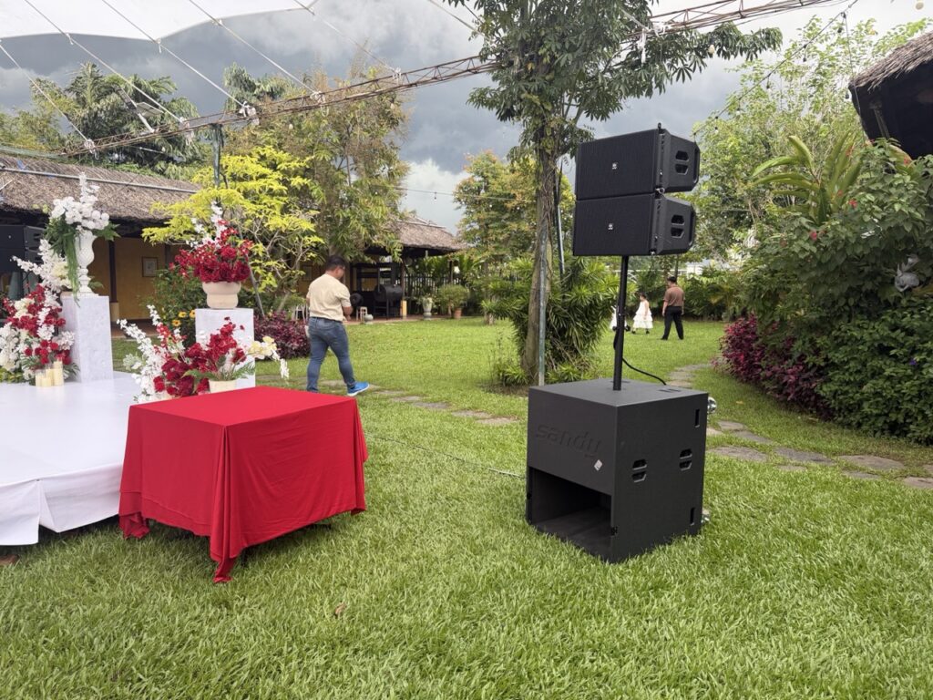 hệ thống loa Sandy mx2.1 tại nhà hàng bình an