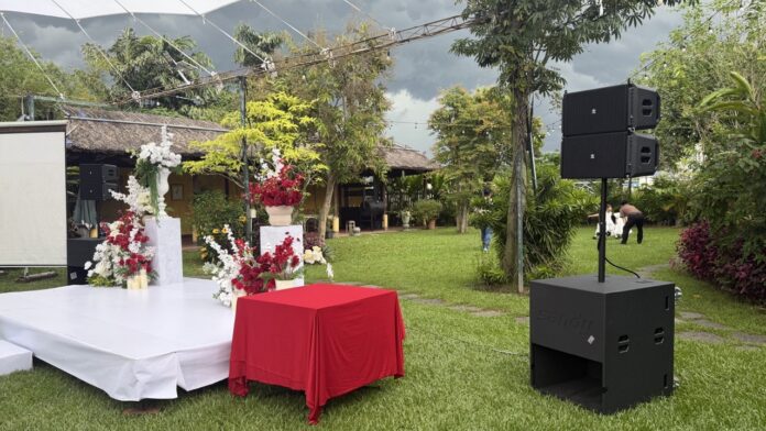 Loa Sandy Audio MX2.1 - Dự Án Nhà Hàng Tiệc Cưới Ngoài Trời